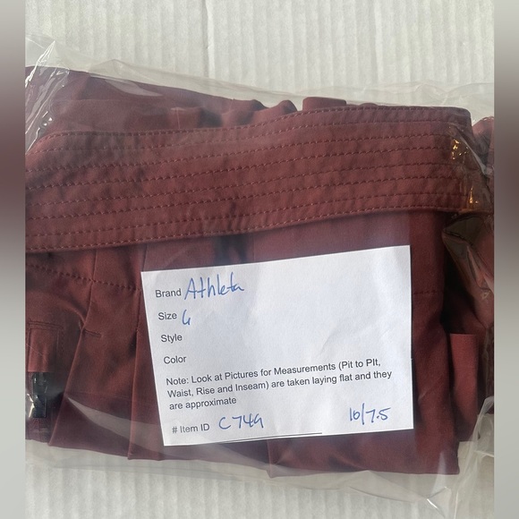 Athleta Skyline Pant II Size 6 Paperbag Waist Belted Cognac Brown - Picture 10 of 10